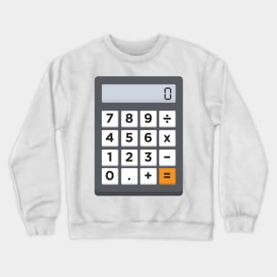 Funny Halloween Costume: Calculator (Large) Crewneck Sweatshirt